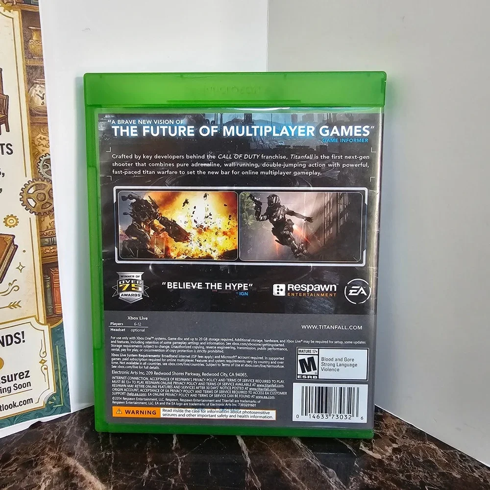 Titanfall Xbox One Video Game Respawn Entertainment EA Microsoft 2014 Disc Case